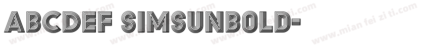 ABCDEF SimSunBold字体转换